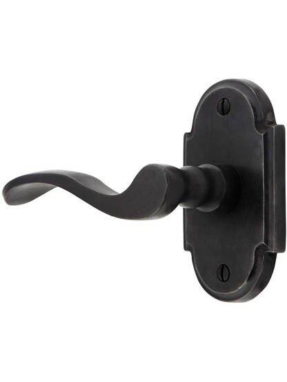 Solid Bronze Arched-Rosette Door Set with Chester Levers.